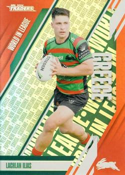 2024 NRL Traders Titanium - World In League Parallel #WLP40 Lachlan Ilias Front